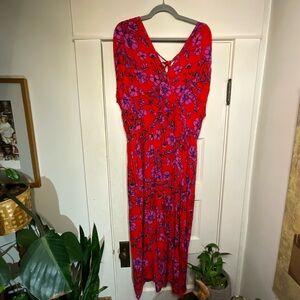 Band of Gypsies Floral Wrap Maxi Dress